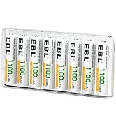 EBL 8 Pack AAA Ni-MH Rechargeable Batteries AAA Batteries ProCyco Technology (Typical 1100mAh, Mi...