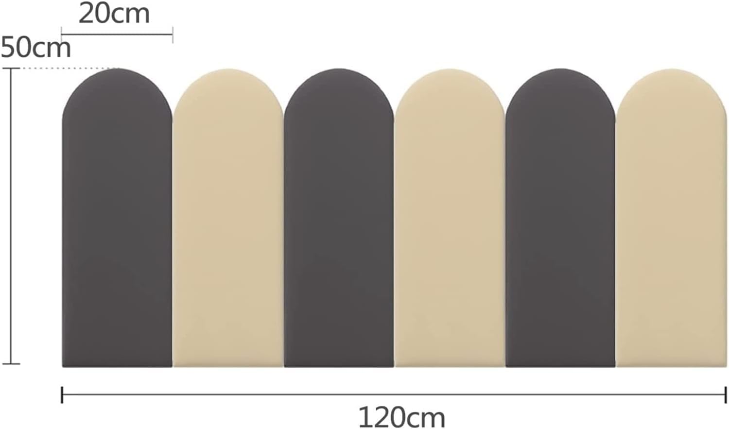 Tête De Lit Tapissée, Tatami Tapis Mural 3D Anti-Collision, 3.5cm D'épaisseur Multi-usages Accueil Panneaux Muraux D'Appoint Rembourrés (Color : B, Size : 120x50cm)