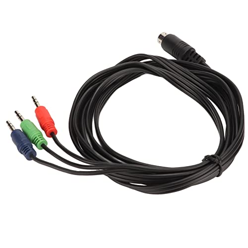 Cable Mini DIN a Jack 3.5mm con 9 Pines y cubierta PVC miniatura 1