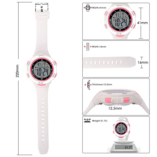 CakCity Kids Watches Digital Sport Watches for Girls Outdoor Waterproof Watches with Alarm Stopwatch Leisure Child Wrist Watch Ages 5-102