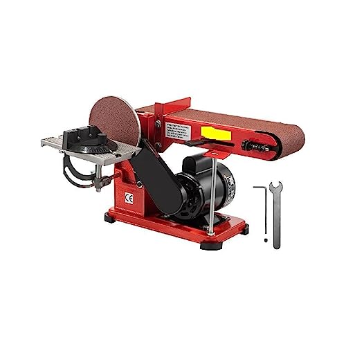 Levigatrice abrasiva multifunzione da 375 W Levigatrice a disco a nastro da tavolo Levigatrice a disco fatta a mano Lavorazione del legno Rettifica Lucidatura Utensili elettrici Utensili elettrici, da