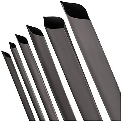 Schrumpfschlauch 2:1 Schwarz - Auswahl aus 12 Durchmesser und 5 Längen unbeschriftet Meterware von ISOLATECH hier: (Ø 5/16" (8mm) - Länge 10ft(3m)) Cover