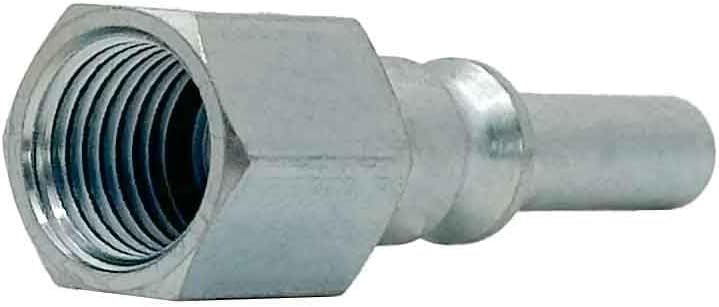High Performance Air Hose Fittings, Steel Plug, Lincoln, L Type, 1/4"" Plug x 1/4"" Female Thread NPT (25pcs)