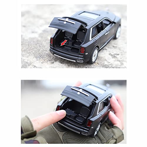 Black Rolls Royce Cullinan Toy Pull Back Vehicles Diecast Car Model With Light & Sound #TOP4