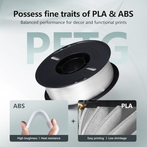 Image of RepRapper Clear PETG Filament 1.75mm, 6 x 1KG Pack for Most FDM 3D Printers