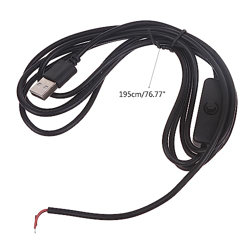 Cable USB de 195 cm con interruptor de corte de corriente integrado para proteger tus perifericos 6