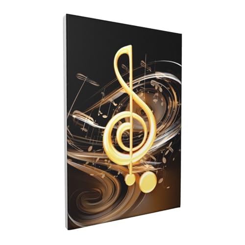 Toile murale de qualité supérieure avec motif note de musique