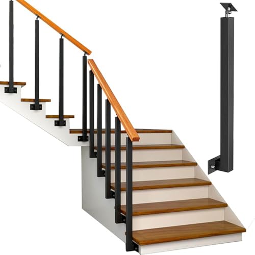Poste de balaustre de metal de alta resistencia con anclaje lateral para proyectos de diseño 2