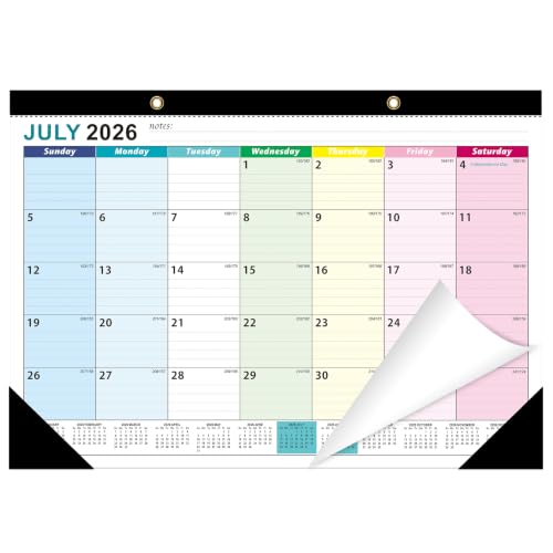 Image of ZTX Desk Calendar 2026-2027 18 Month Big Planner Colorful