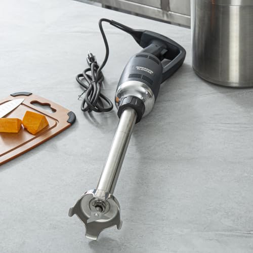 Image of Restaurantware Immersion Blender 5 Count 16 inch Shaft Stainless Steel Hand Mixer Variable Speed 2 /3 HP Kitchen Blender Culinary Tool Blue