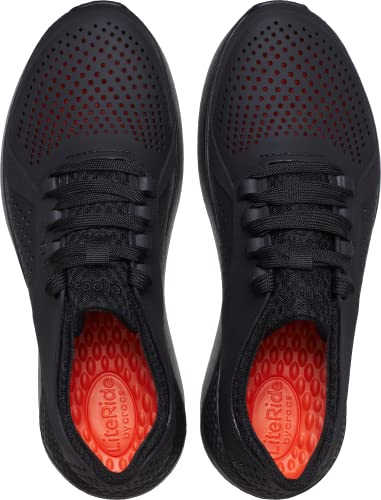 Crocs Men's Literide Pacer Sneakers, Comfortable Men's Sneaker, Black/Black, 11 Men #TOP4