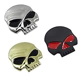 motorrad embleme yamaha Größe: 7cm * 6.8CM 3D Metallschädel Autoaufkleber-Auto & Motorrad-Aufkleber Schädel Emblem Aufkleber Auto Styling Zubehör Abziehbilder (drei)