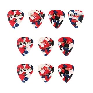 U/K Lot de 10 médiators en celluloïd de 1,2 mm d’épaisseur – Rouge – Très pratique et populaire - Les Beatles, Paul McCartney, John Lennon, RIngo Starr, George Harrison U/K Lot de 10 médiators en celluloïd de 1,2 mm d'épaisseur - Rouge - Très pratique et populaire – Image 2