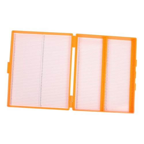 MOTHNUR 顕微鏡スライドボックス 収納 透明蓋付き 防水プラスチック製 病理用スライド整理ケース 研究室 実験室用ラボ収納ボックス