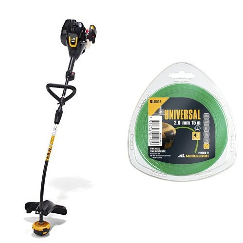 McCulloch TrimMac Petrol Grass Trimmer with UNIVERSAL NLO013 Low Noise...