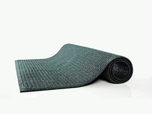 Guardian Ecoguard Indoor Wiper Floor Mat, Recycled Plastic And Rubber, 3' X 5', Green #TOP2