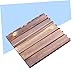 Angoily Wood Patio Paver Interlocking Deck Tiles Easy DIY Outdoor Flooring for Patios Gardens and Gazebos Durable and Grain Design No Tools Required