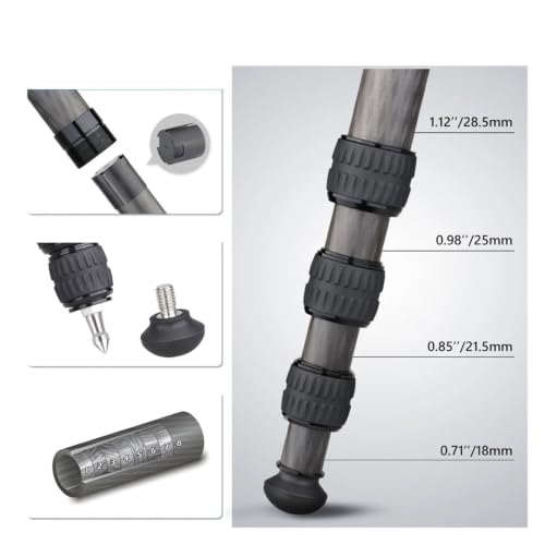 Trípode estable y liviano de 158 cm para cámara réflex digital 3