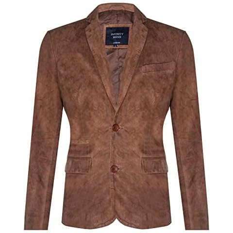 Infinity Leather Men's Suede Blazer Cover