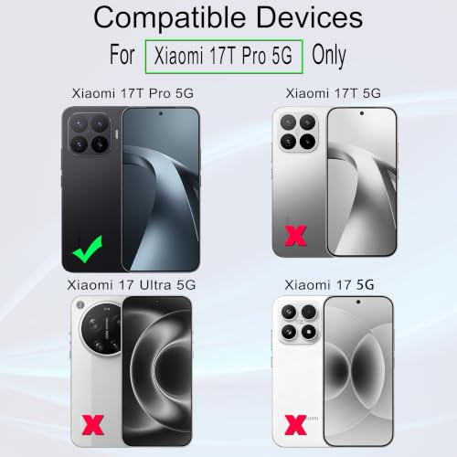 Image of Ibywind for Xiaomi 17T Pro 5G Screen Protector,2-Pack,9H Hardness Tempered Glass with Camera Lens Protector,Easy Installation Tool,Bubble-Free,Fingerprint Unlock,Anti-Shatter,Anti-Scratch