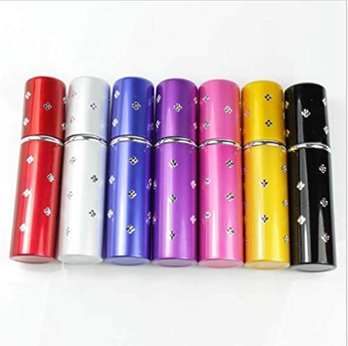 QPM Mini Refillable Crystal Perfume Atomizer Bottle Travel Spray Scent Pump Case Drop