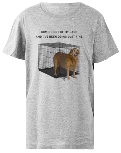 T-shirt gris unisexe Mr Brightside Doggo Kid coupe droite en coton confortable et respirant