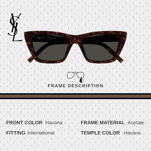 SAINT LAURENT SL 276 MICA Cat-Eye Sunglasses With Eyewear Kit Bundle - High Bridge Fit - Women's Designer Sunglasses3