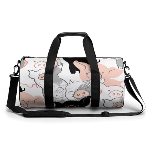Gym sac de sport Cochon Mignon sac de voyage duffel bag pour camping et week-end