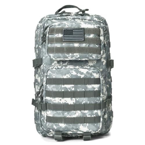 Image of REEBOW GEAR Military Tactical Backpack Large Army 3 Day Assault Pack Molle Bag Backpacks (ACU Camo)