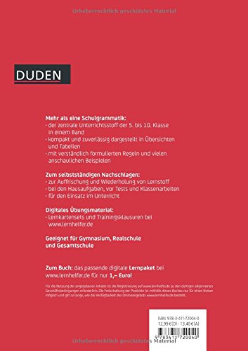 Duden Schulgrammatik extra - Englisch: Englische
