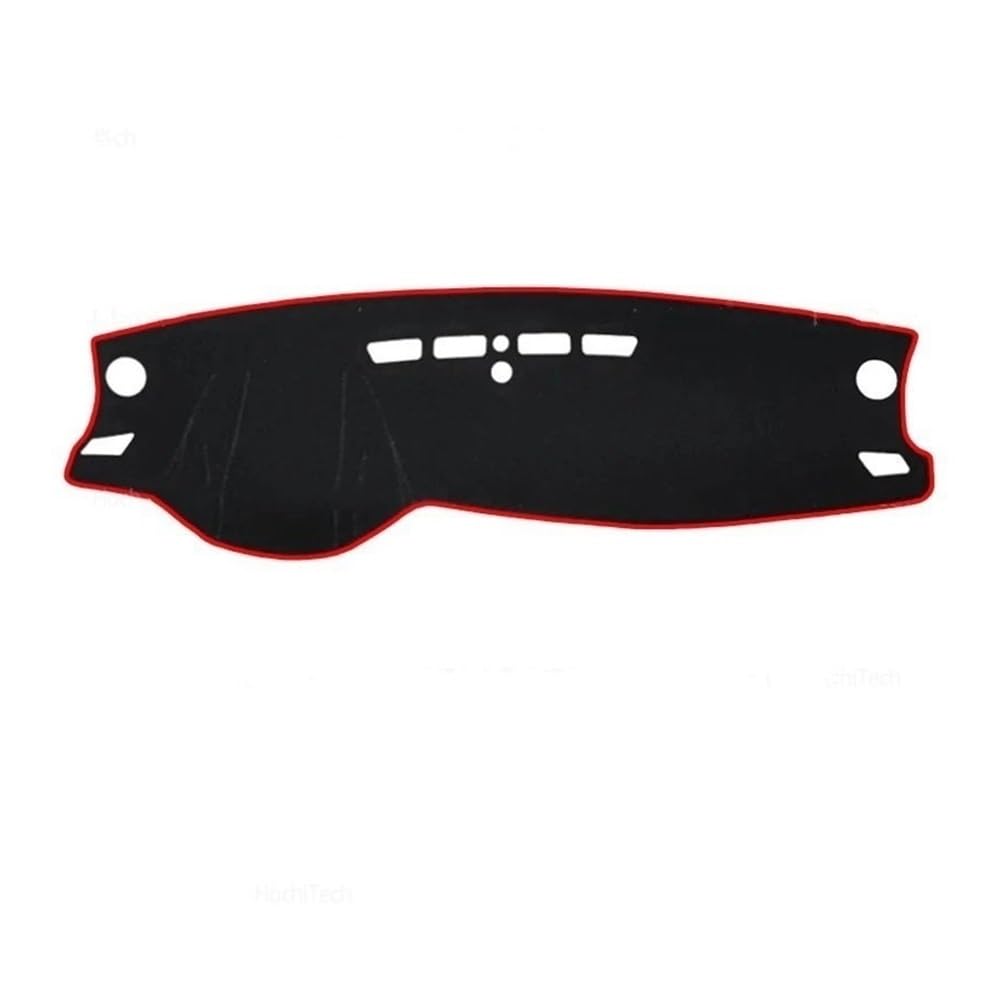 Tappetino Copertura cruscotto Copri Cruscotto Per Auto Antiscivolo Per Dacia Per Duster 2023(Left Hand Red Edge)