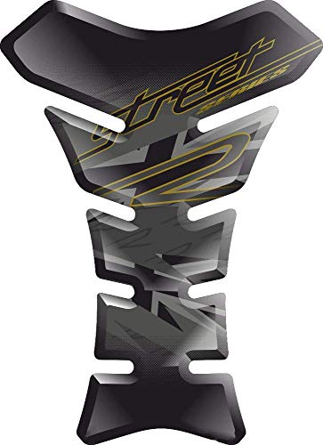 Protector adhesivo Tankpad Tankschutz de resina efecto 3D compatible con Triumph Street Triple Streettriple 675 1050 R RX v4 Cover