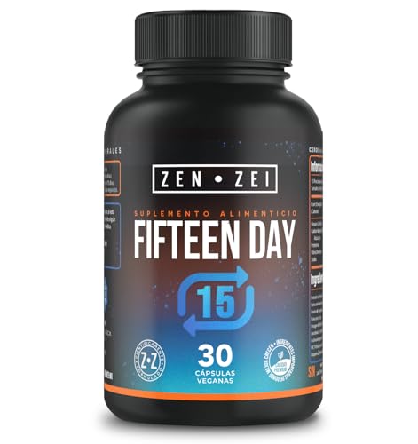 Productos Para La Desintoxicación, ZEN•ZEI | 15 DAY | 30 Cápsulas Veganas — Repara y Agiliza tu Digestión Formulado con: Cúrcuma, Aloe Vera, Linaza, Oxido de Magnesio, Vinagre de Sidra de...