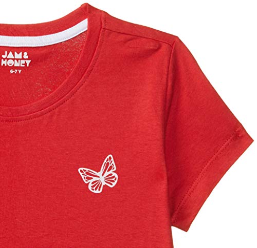 Image of Amazon Brand - Jam & Honey Girl's Regular Fit T-Shirt