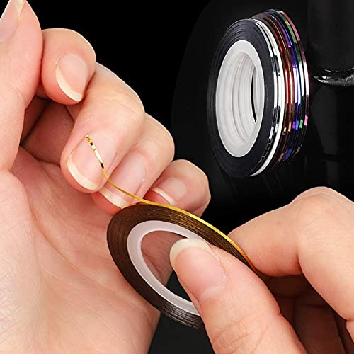 P12cheng Nail Dotting Kit Multifunktionale Nail Art Werkzeug Acryl Nagel Kit mit Malerei Pinsel Zartes Schwarz – Bild 7