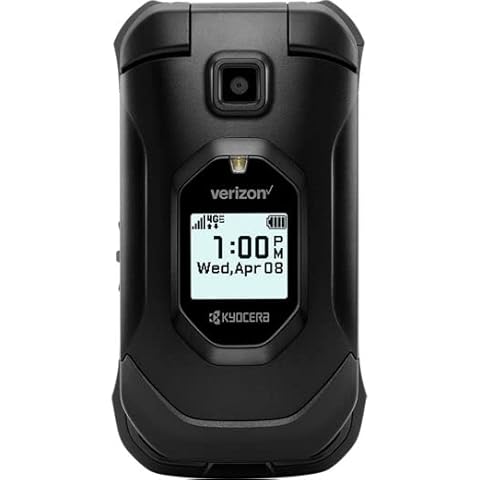 Kyocera DuraXV Extreme E4810 16GB Verizon | Ultra-Rugged Flip Phone IP68 Rated | 4G LTE HD Voice| 5MP Camera | 1770mAh Battery Cover