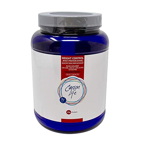 CARSON LIFE Pure Isolate Whey Protein Powder By Julian Gil - Chocolate - 1.5 Pounds - 26 Grams Protein Per Serving - 1% Carbs - Promotes Lean Muscle - Makes Delicious Shakes - Men or Women Made in USA