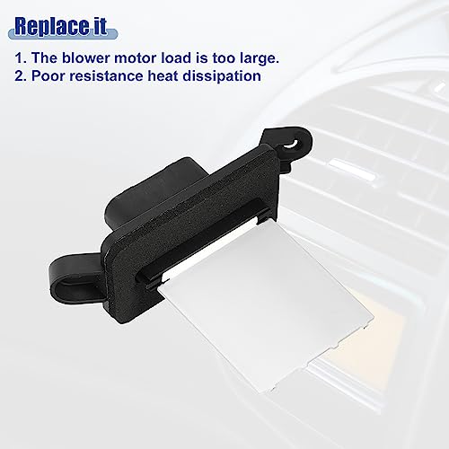 Image of ACROPIX Car HVAC Blower Motor Resistor Heater Replacement Fit for Chevy Malibu for Pontiac G6 2006-2010 NO. 1580509 /15831065 - Pack of 1 Black