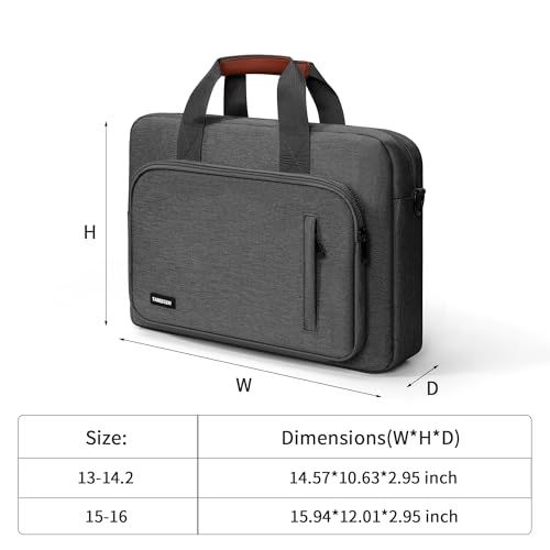 Laptop Case Bag with 360°Protective Air Bag, Computer Shoulder Carrying Briefcase for 15-16 Inch Laptop4