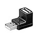 Produktbild Goobay abgewinkelt USB-Adapter schwarz