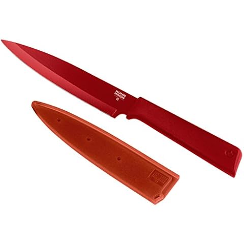 KUHN RIKON, Cuchillo de cocina Colori +, 23 cm, Rojo Cover