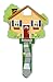 B105K Key Blank, Lucky Line, Kwikset KW1, Home Design - Quantity 5