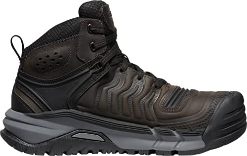 KEEN Utility Men's Kansas City+ Mid Height Soft Toe Flexible Waterproof Athletic Work Boots, Coffee Bean/Black, 10.5 Wide | Image 5