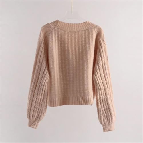 Pull tricoté chaud col en V anti-froid et coupe ajustée chic - 2