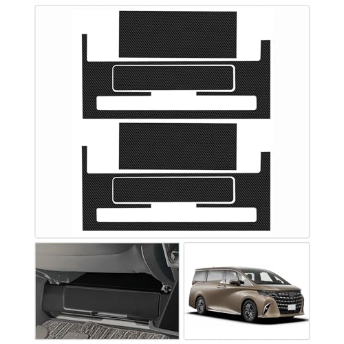 HUAHAO アルファード 40系 キックガード 2列目 キズ・汚れ防止 簡単貼付 足元保護 40ヴェルファイア フットサイドキックガード キックカバー アルファード40 アクセサリー 2セット