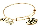 Alex and Ani Women's NFL Cleveland Browns Football Bangle Rafaelian Gold One Size