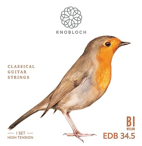 KNOBLOCH STRINGS THE ART OF VIBRATION EDN34.5 ERITHACUS Double Silver SN Nylon High Tension 34.5, metallic silver
