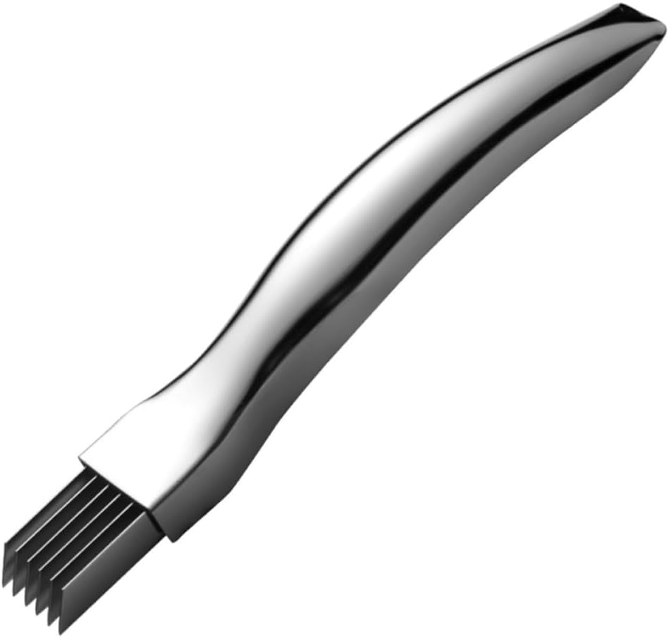 Stainless Steel Scallion Cutter and Curved Handle with Multiple Blades