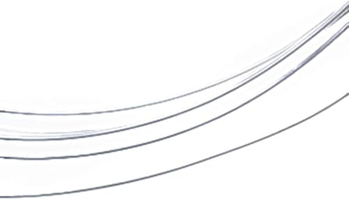 Alambre redondo de plata fina calibre 24 .999 de 0.020 pulgadas, 5 pies