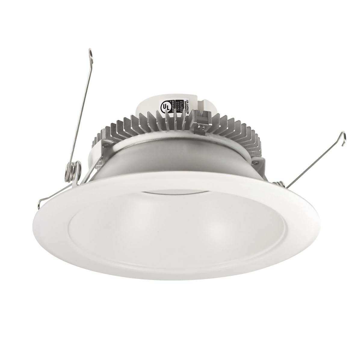 Nora Lighting NLCBC2-651TWWW-10 6 in. Cobalt Click Round Retrofit Reflector White Reflector & White Flange - 1000 Lumens & 13.5W
